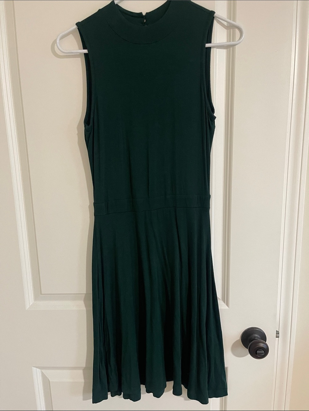 New York & Company Sleeveless Hunter Green Midi Dress